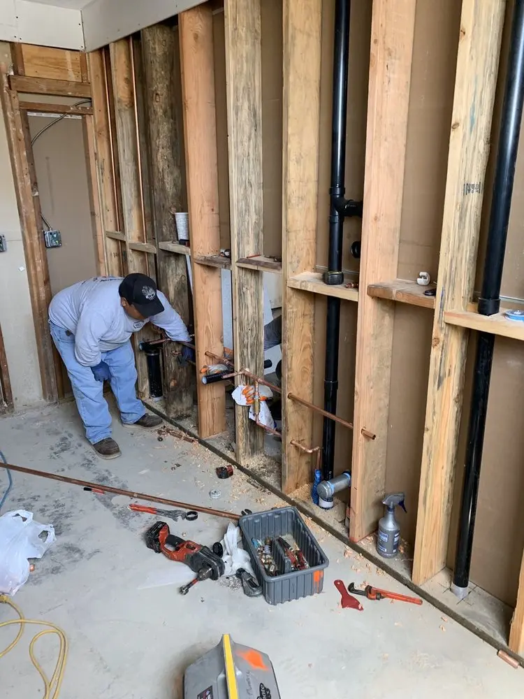 Commercial rough-in plumbing for Gas Line Repair in Saintsville